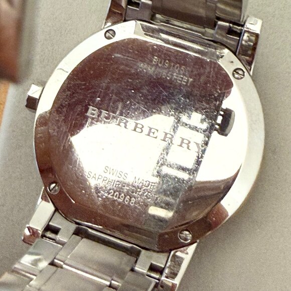 Burberry Ladies Swiss Made Stainless Steel Two-Tone Silver Dial Watch main image 5